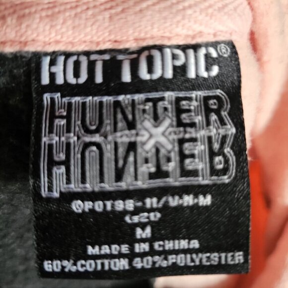 Hot Topic Hunter X Hunter Hisoka Bungee Gum Black Pink Split Hoodie - Medium - Picture 9 of 9